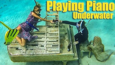 Playing Piano Underwater - David Copperfield's The Musician