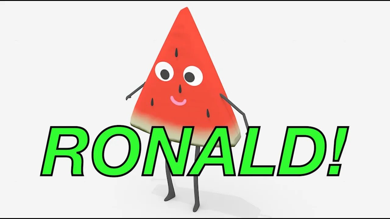 Happy Birthday RONALD! - WATERMELON Birthday Song