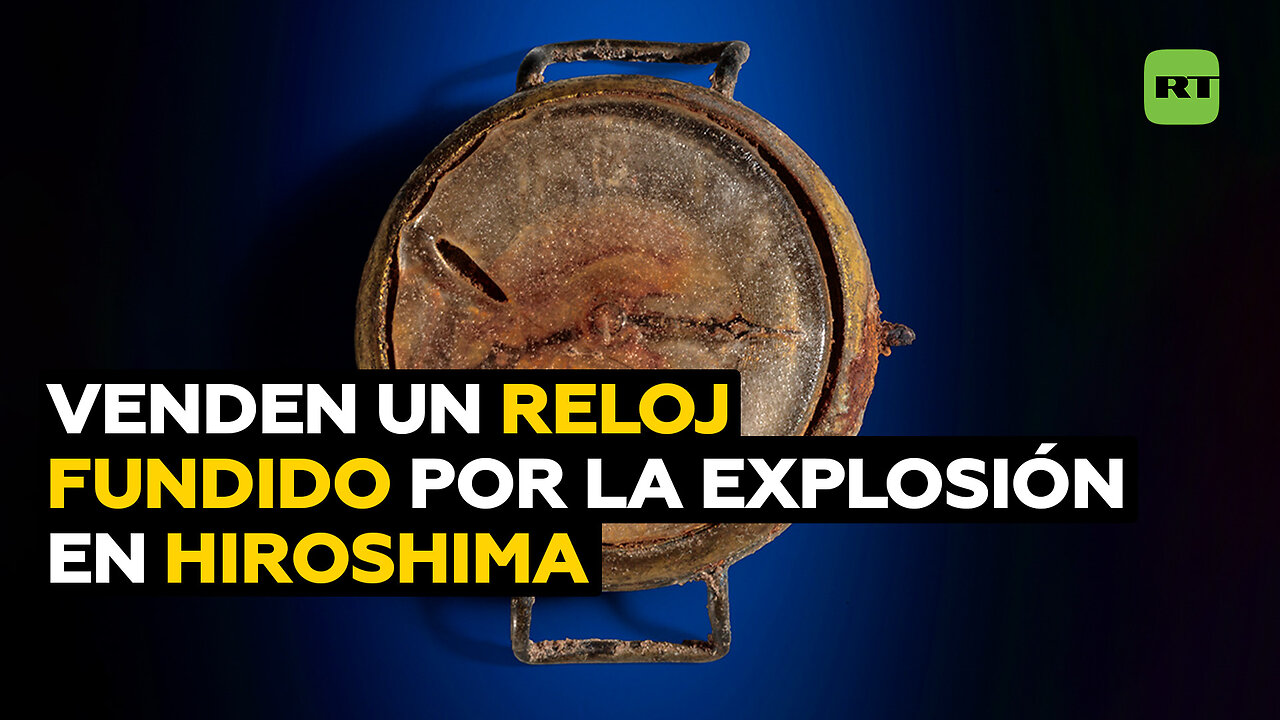 Subastan un reloj fundido tras bombardeo atómico