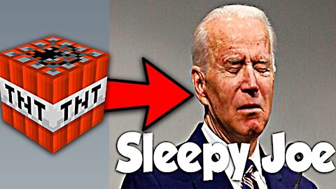 Blowing Up Sleepy Joe In Minecraft