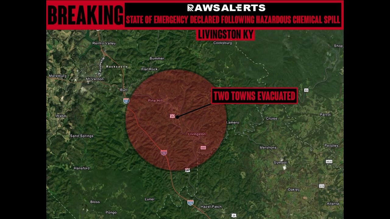 State of Emergency Declared in Kentucky Following Hazardous Chemical Spill from Derailed Train