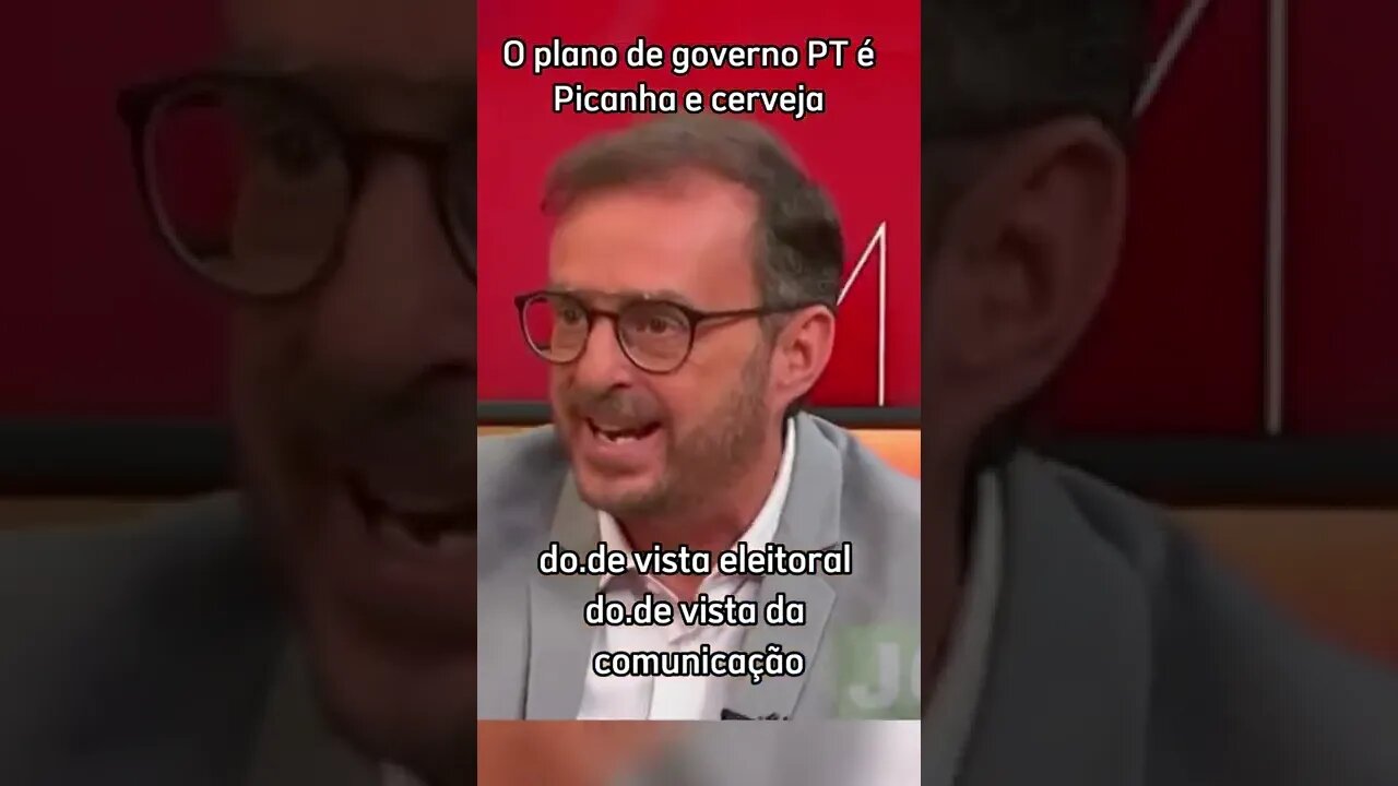 O plano de governo do PT é picanha e cerveja