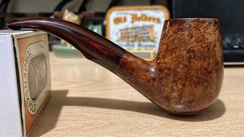 LCS Briars pipe 594 commissioned bent billiard