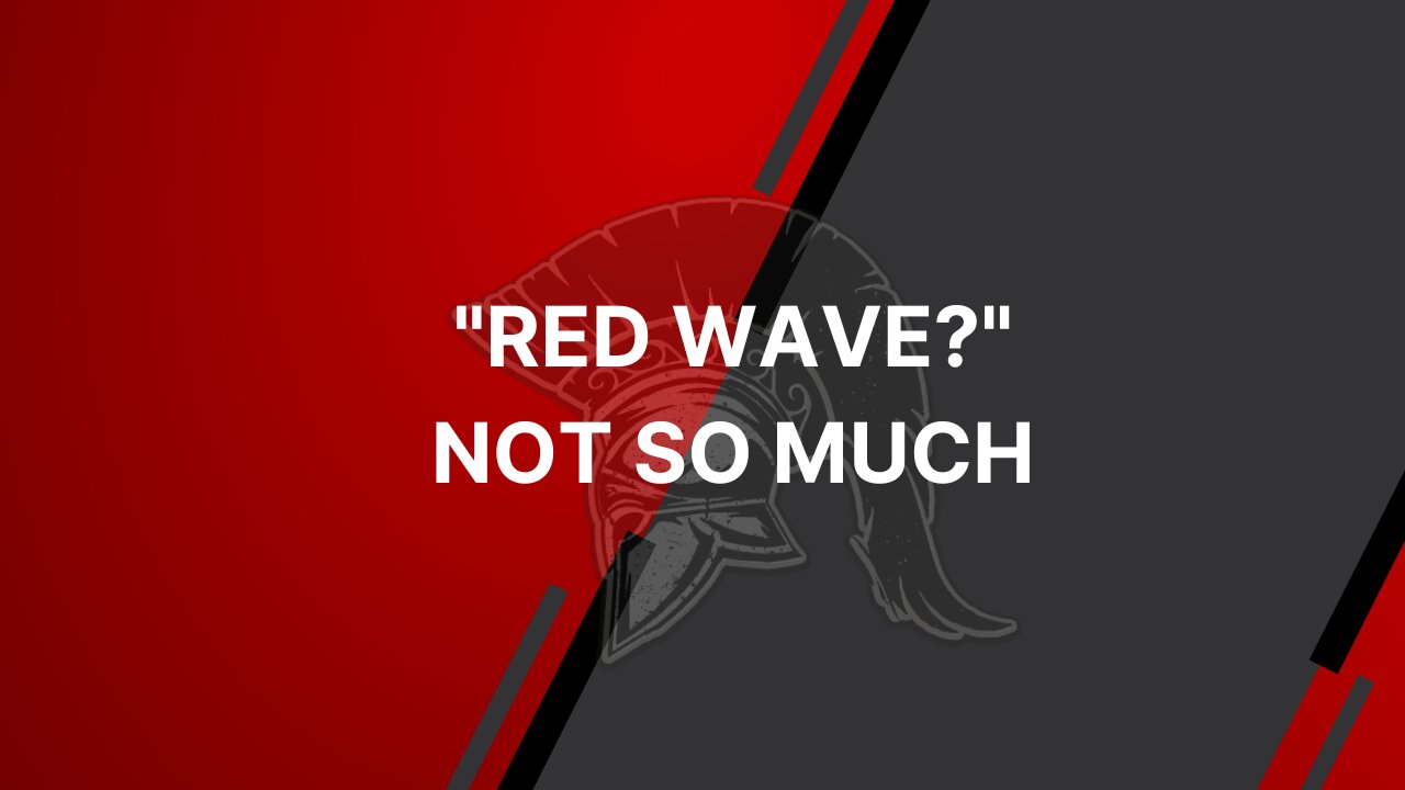 What Happened to the "Red Wave"?