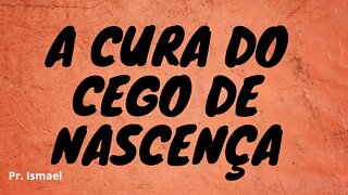 Jesus faz barro e cura o cego de nascença