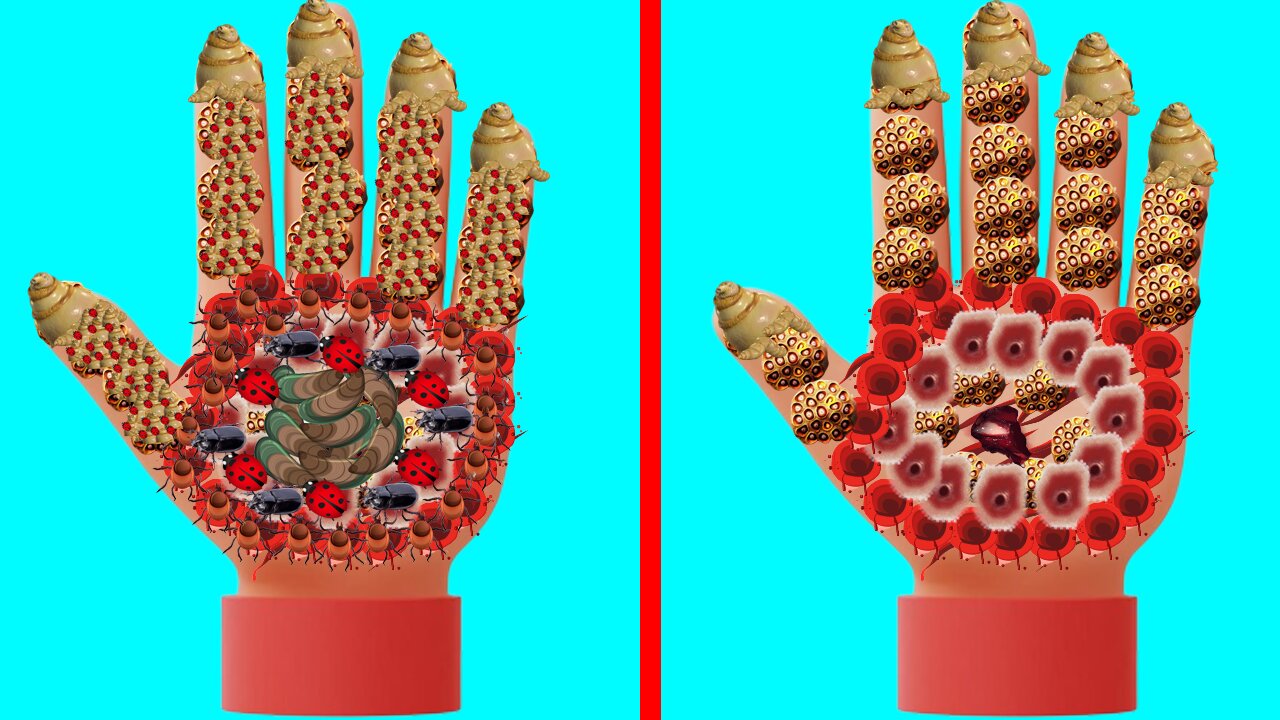 Care Animation | ASMR Treatment Remove Maggots And Dogs Ticks Hand