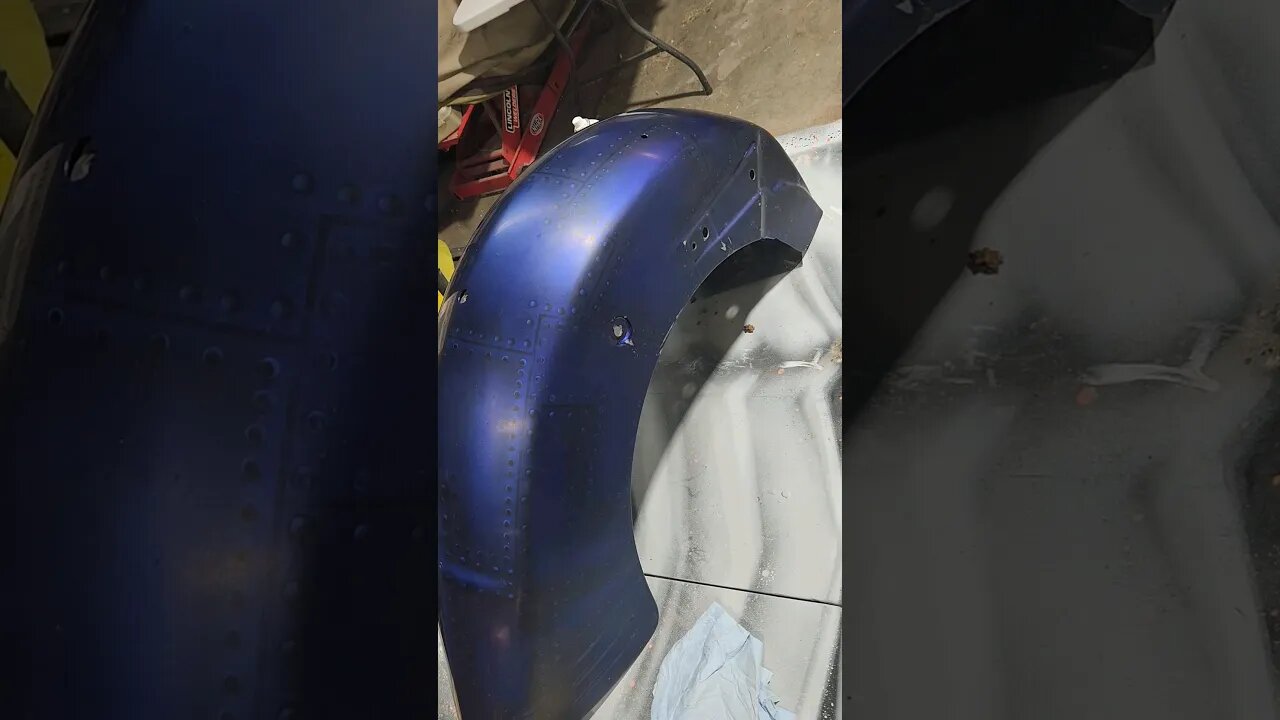 Fixing scratches in fender #motorcycle #bodywork #paintprep #airbrush #loveyourjourney