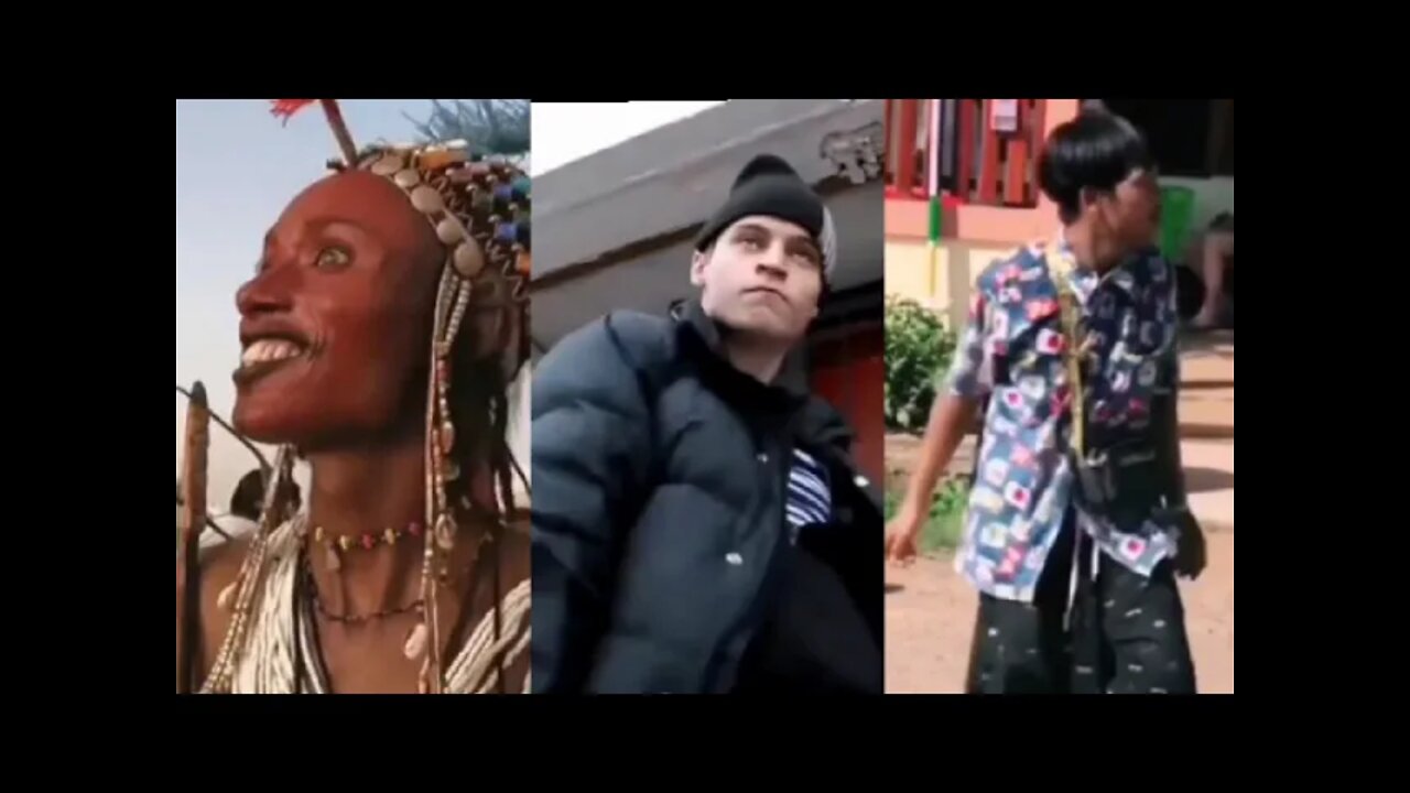 不同国家的精神小伙,泰国的有点娘,非洲的吓人,中国的很社会。