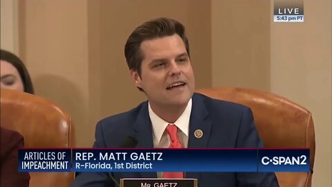 👀 Gaetz Slams Democrats in Impeachment Opening Statement