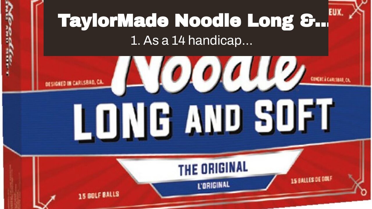 TaylorMade Noodle Long & Soft Golf Balls