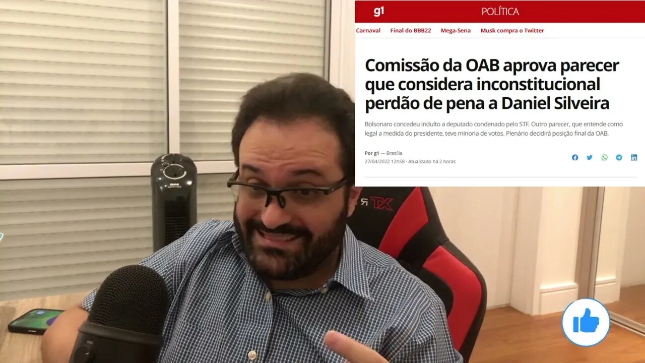 PAUTA: STF vai esticar a corda / OAB afirma ser inconstitucional o indulto / Daniel Silveira na CCJ