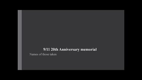 9/11 Terrorist Attacks 20th Anniversary Memorial Honoring 2977 of Our Fallen * Never Forget * PITD