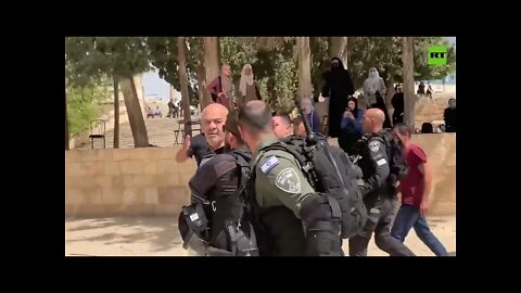 Clashes erupted as scores of Israeli settlers stormed Al Aqsa mosque.