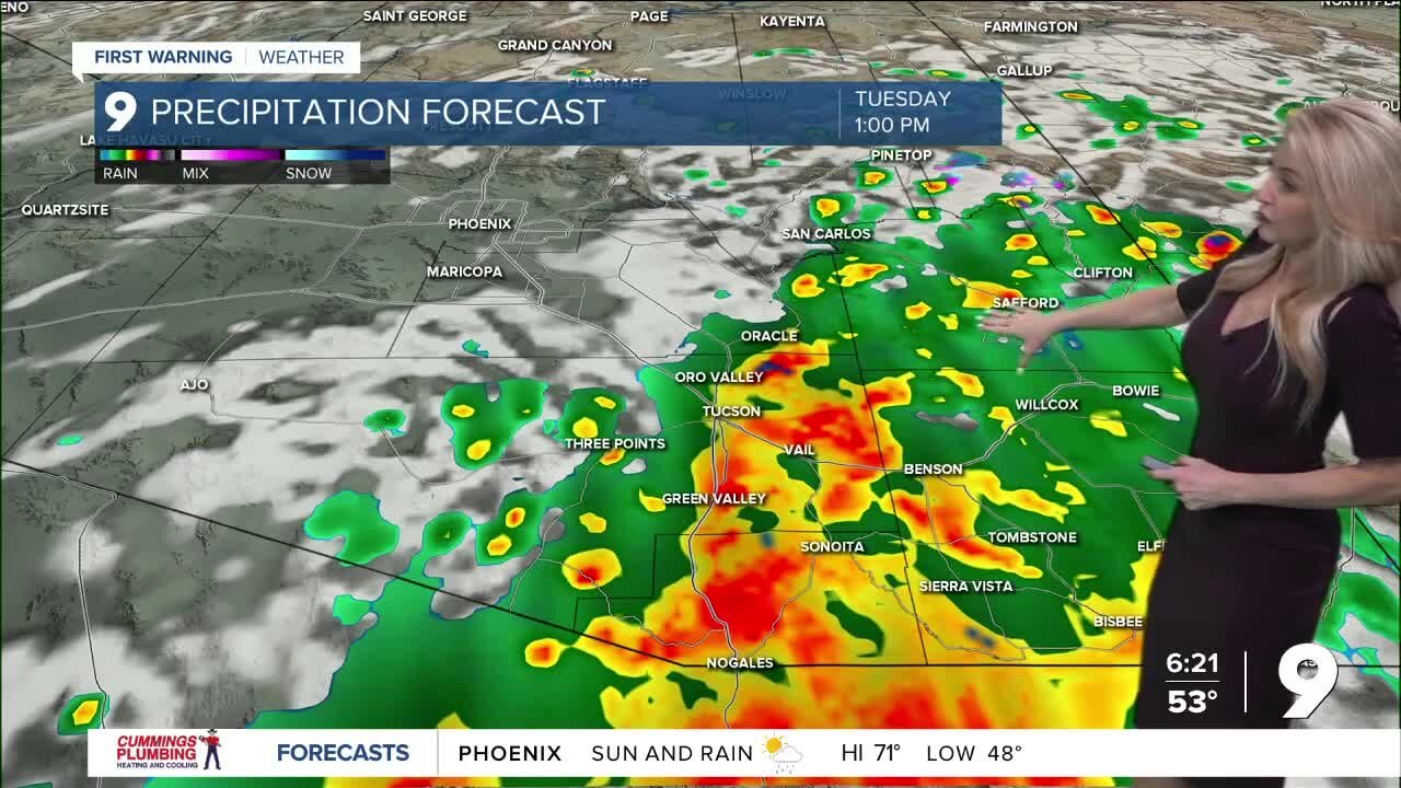 Back to back storms arrive today through Wednesday