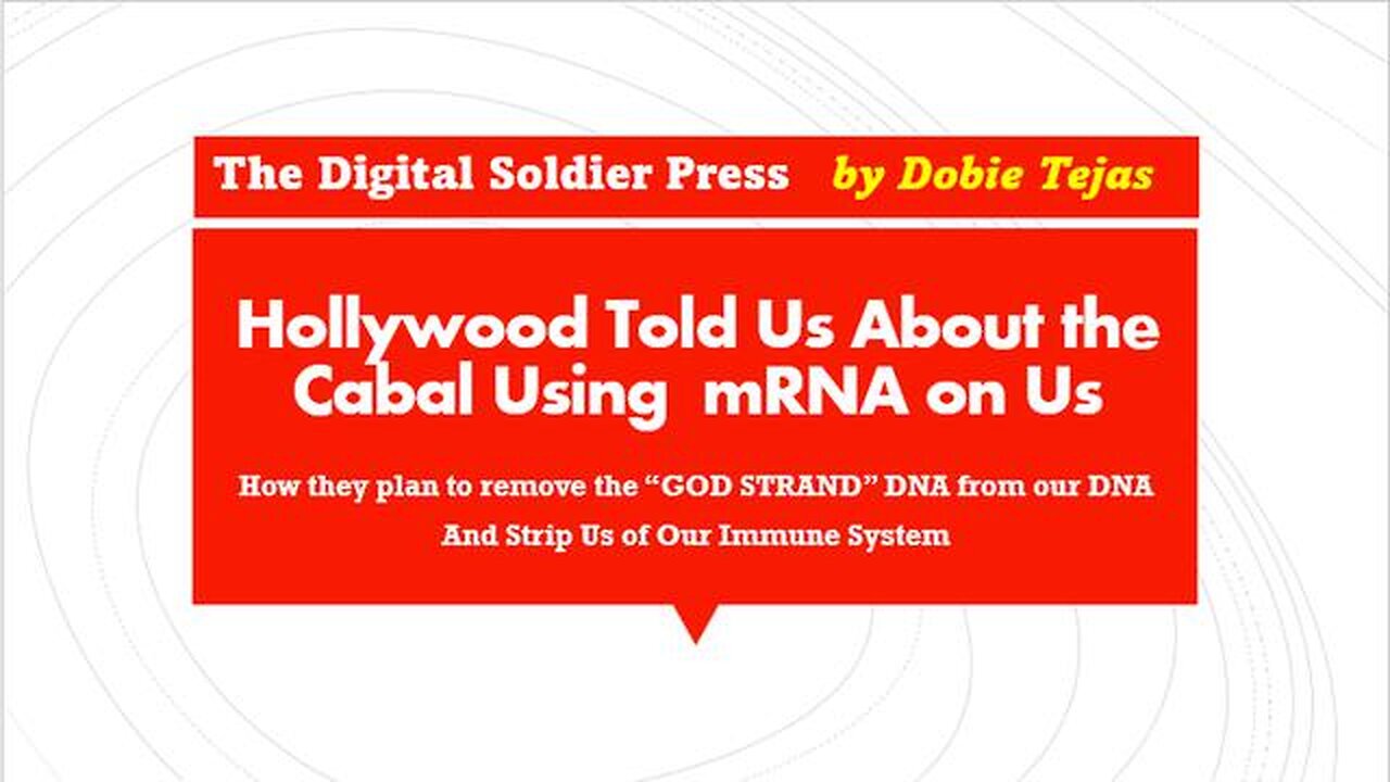 HOLLYWOOD WARNED US ABOUT MRNA IN 2016