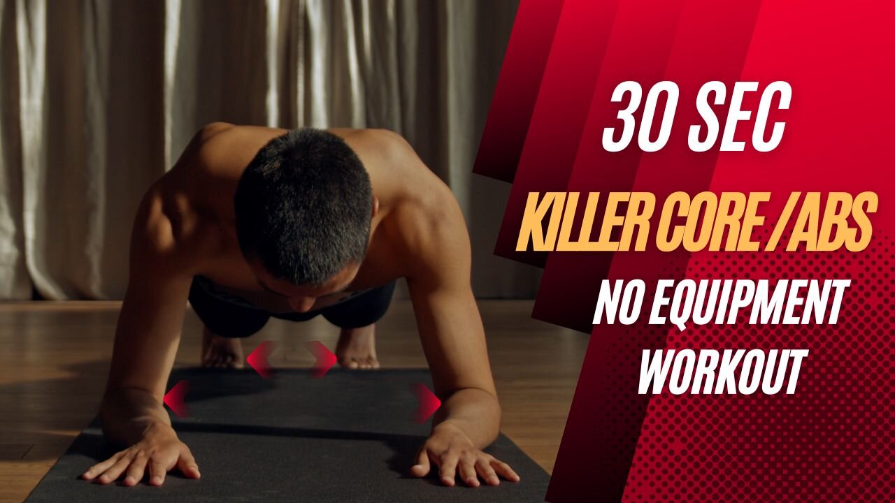 30 sec Killer Core/Abs - (At home, no equipment) || ৩০ সেকেন্ডের কিলার এবস - (বাসায়, কোন সরঞ্জাম ছাড়াই)