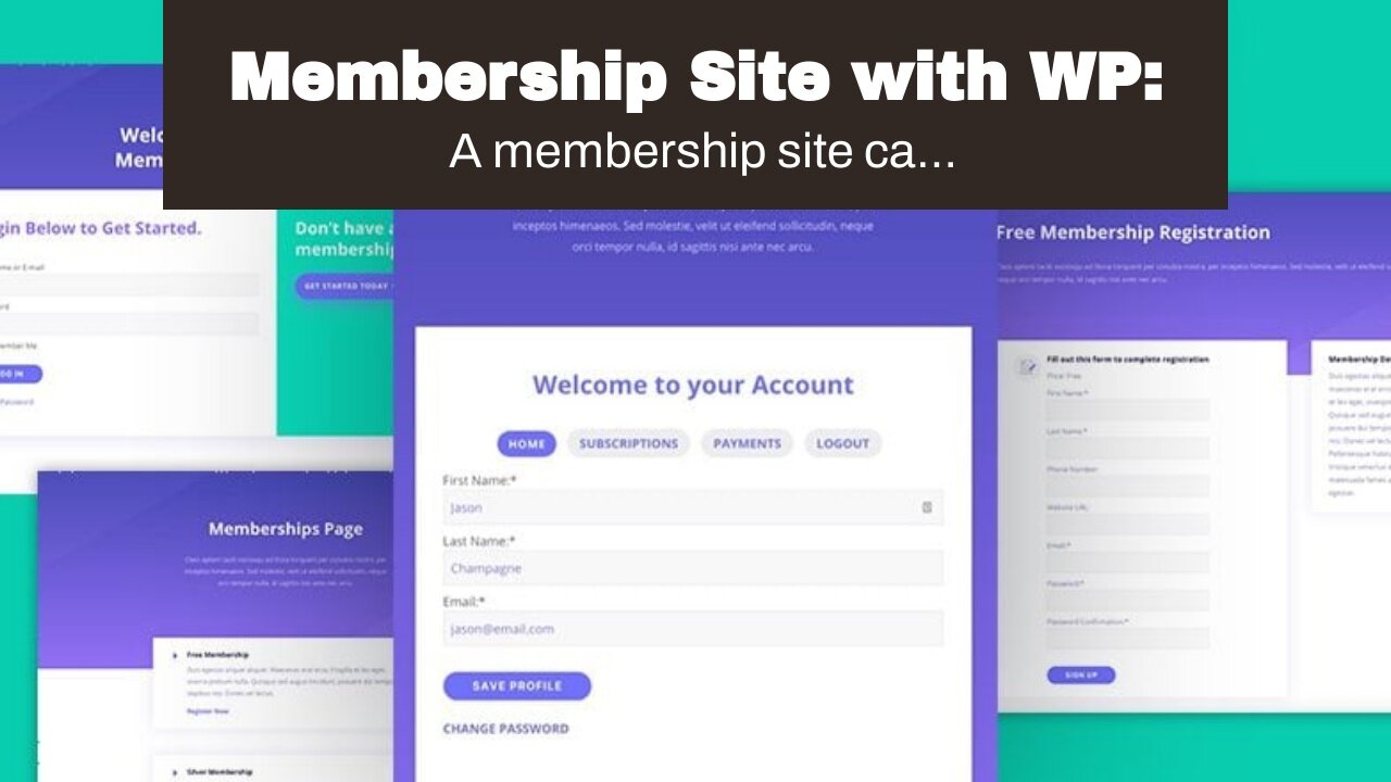 Membership Site with WP: