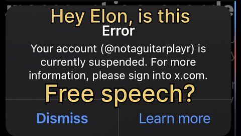 Hey Elon, is this Free Speech?