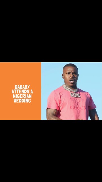 Dababy attends a Nigerian wedding