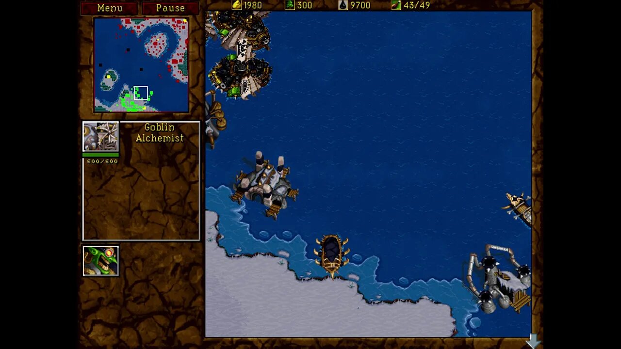 Warcraft 2: Tides of Darkness - Orc Campaign - Mission 9: The Razing of Tyr's Hand