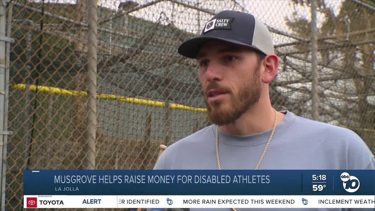 Padres' Joe Musgrove in La Jolla to raise money for disabled athletes