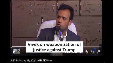 Vivek on weaponization of Justice