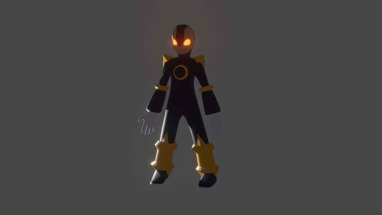Blender Male Grindset - Bass from Mega Man Battle Network part 13
