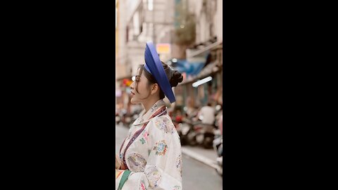 Girl in Vietnamese costume