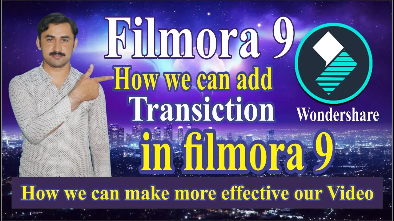 How we can use Transaction in filmora 9|Wondershare Transaction|Sadar Khan TV