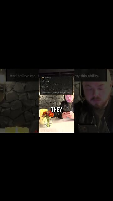 You MUST Train Your Mind to Concentrate #shorts