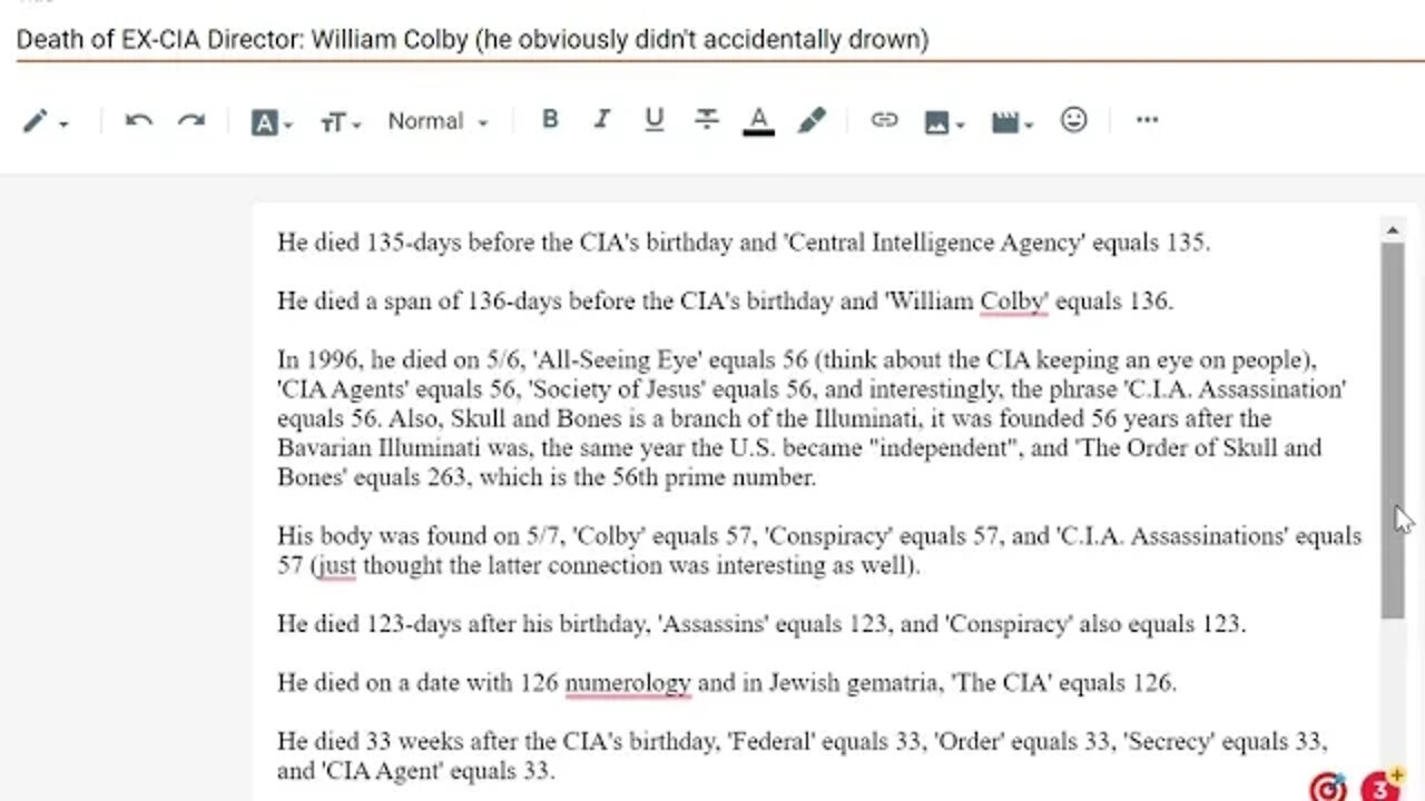 Death of EX-CIA Director: William Colby #gematria #truth #numerology #kabbalah #government #occult