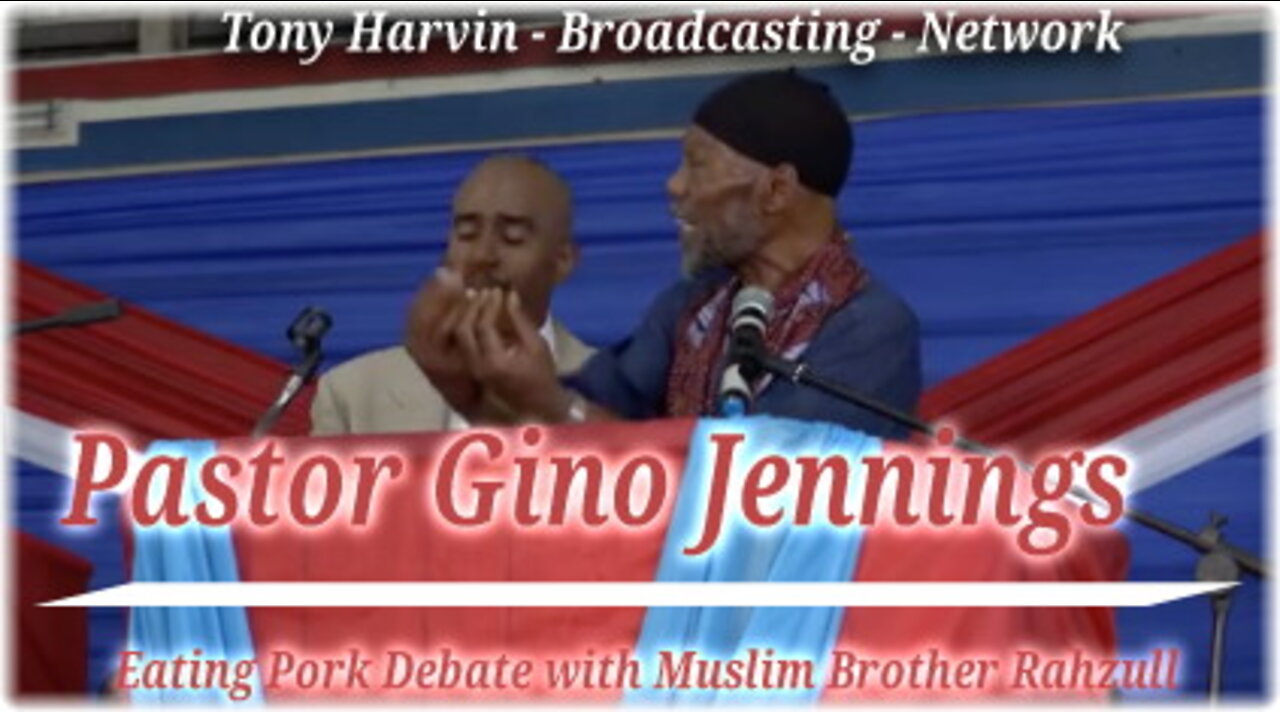 Pastor Gino Jennings vs Muslim Brother Rahzull (Eating Pork Debate)