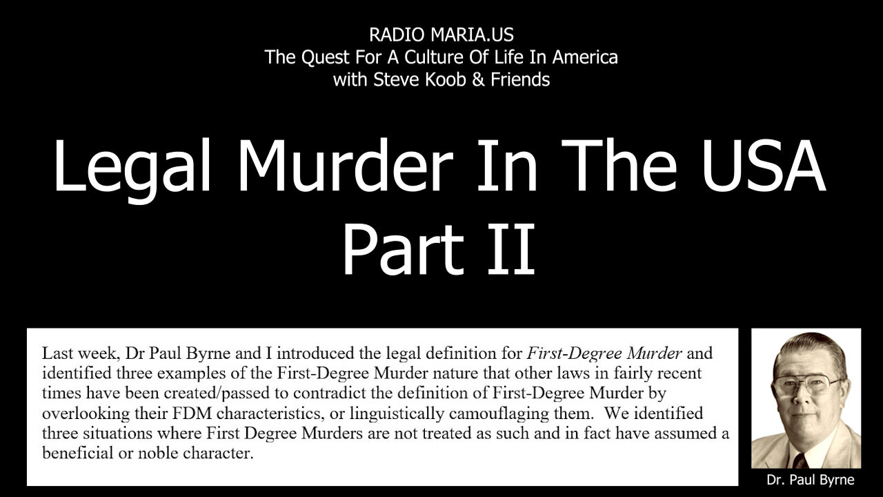 Legal Murder In The USA Part II