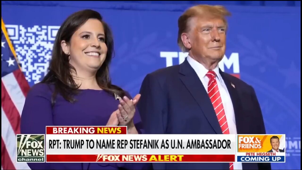 Trump to tap Elise Stefanik as UN ambassador
