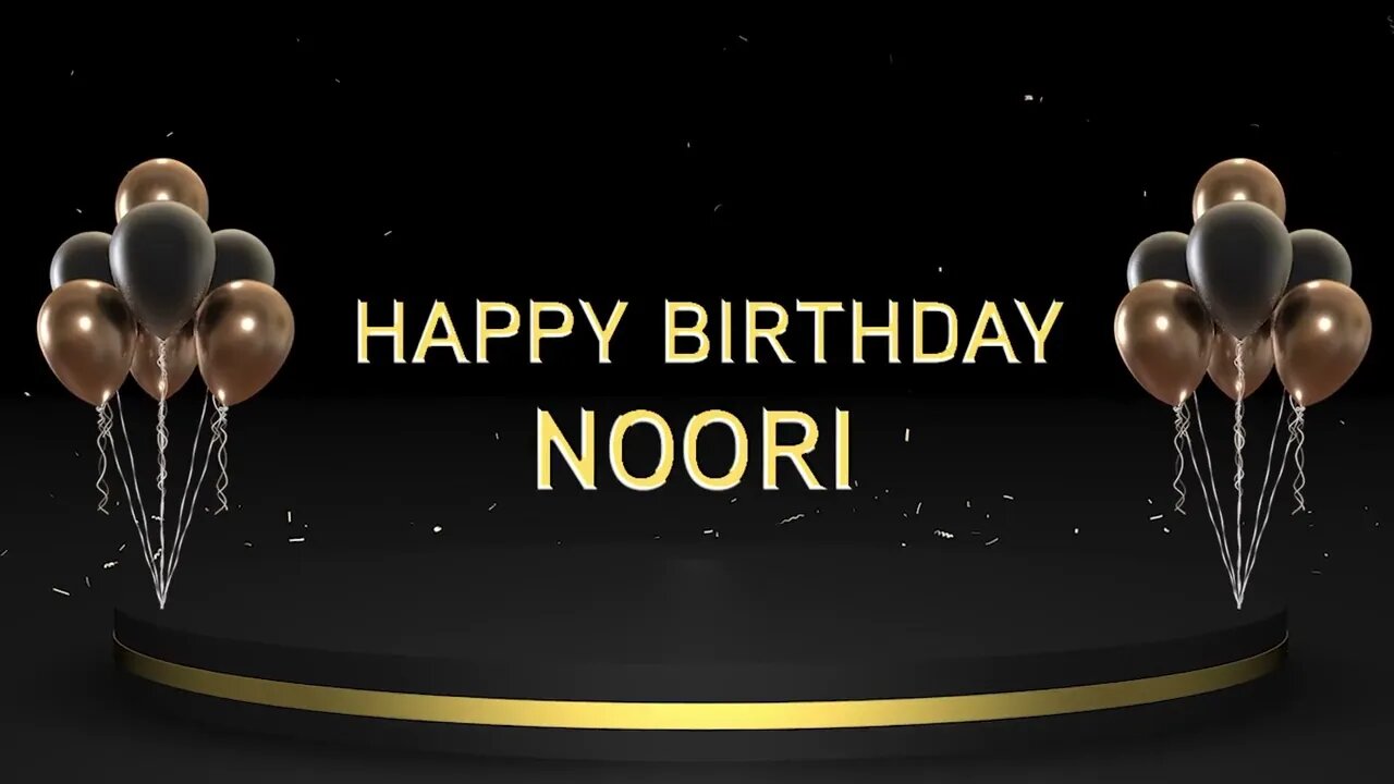 Wish you a very Happy Birthday Noori