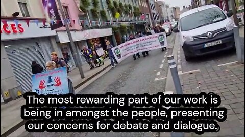 WakeUpéiRe Excess Deaths Campaign: Information Drop in Drogheda Co. Louth. A walk through the town.