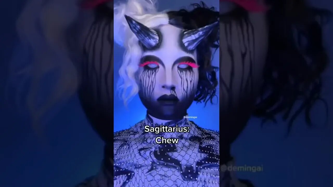 Sagittarius Zodiac sign makeup transformation #shorts #sagittariushoroscope #zodiacsigns