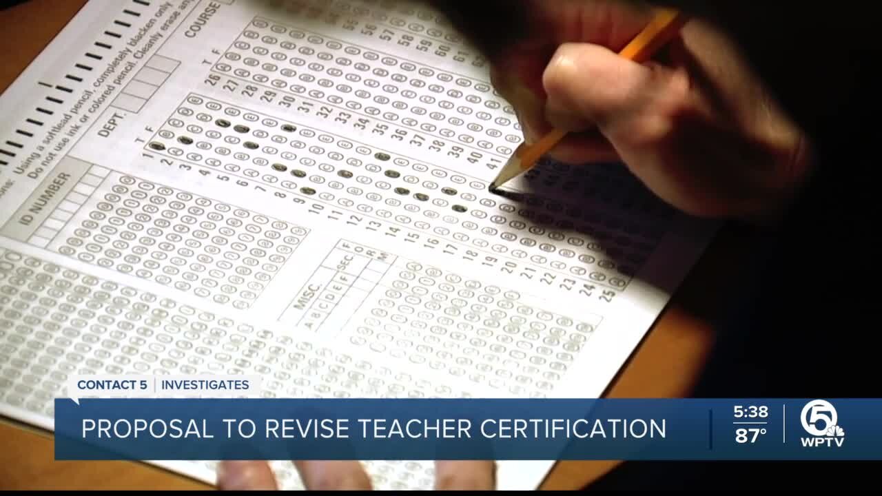 Proposal would revise teacher certification in Florida