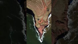 Overhead view of cliffs