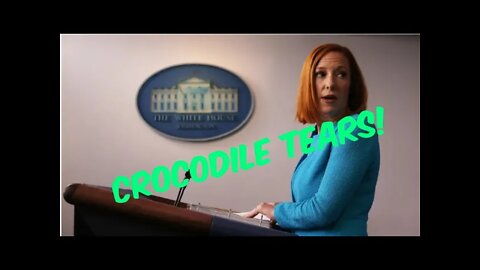 Jen Psaki Cries while telling Lies!