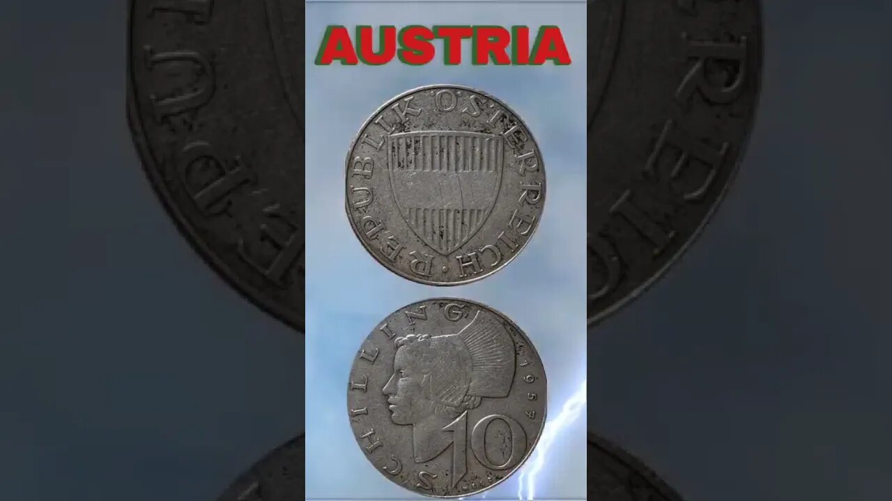 Austria 10 Shillings 1957.#shorts #education #coinnotesz
