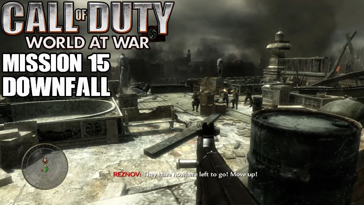 COD World At War Gameplay Walkthrough Part 15 Mission 15 Downfall Ultra Settings [4K UHD]