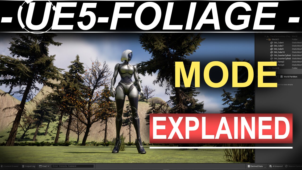 Unreal 5 - Foliage Mode Explained (2 MINUTES!!)