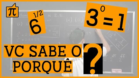 Porque elevar a ZERO dá 1?! Potenciação!