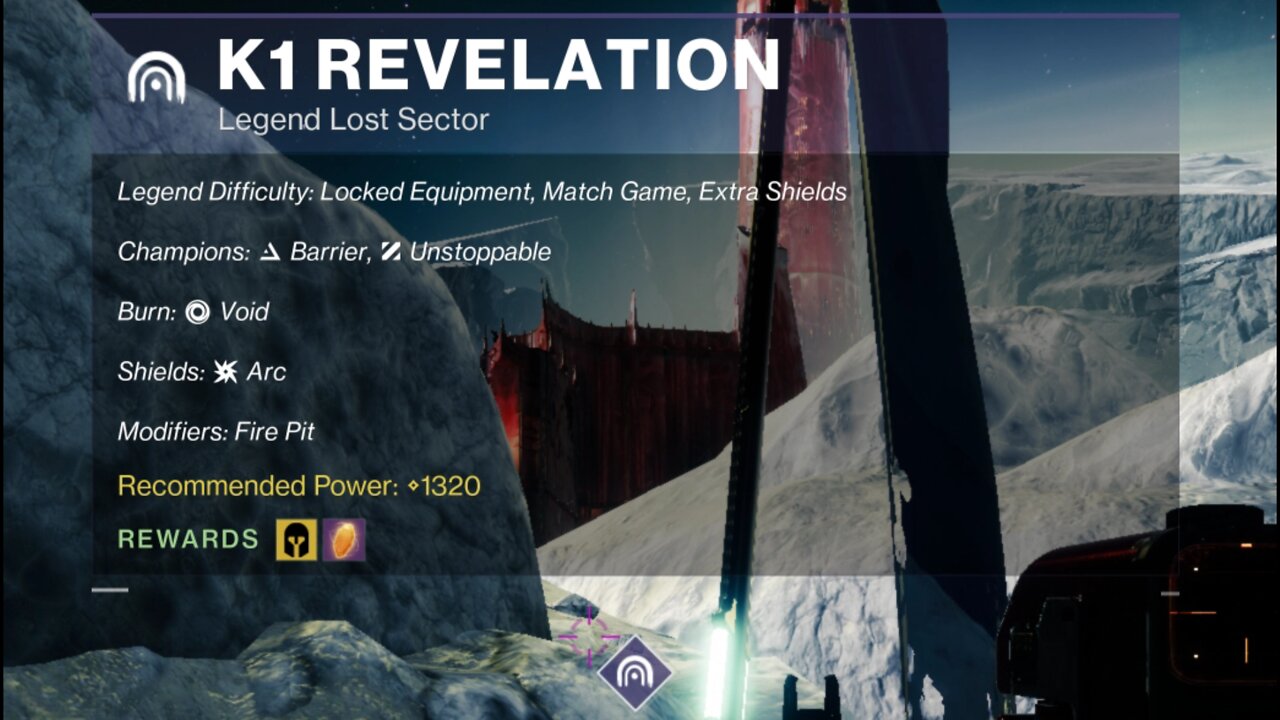 Destiny 2 Legend Lost Sector: The Moon - K1 Revelation 1-21-22