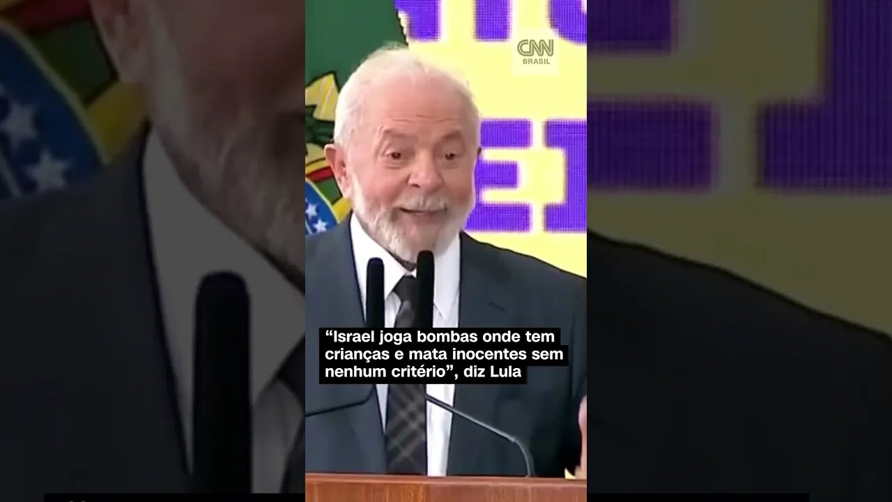 LULA CRITICA ISRAEL #lula #israel #shorts #noticias #news