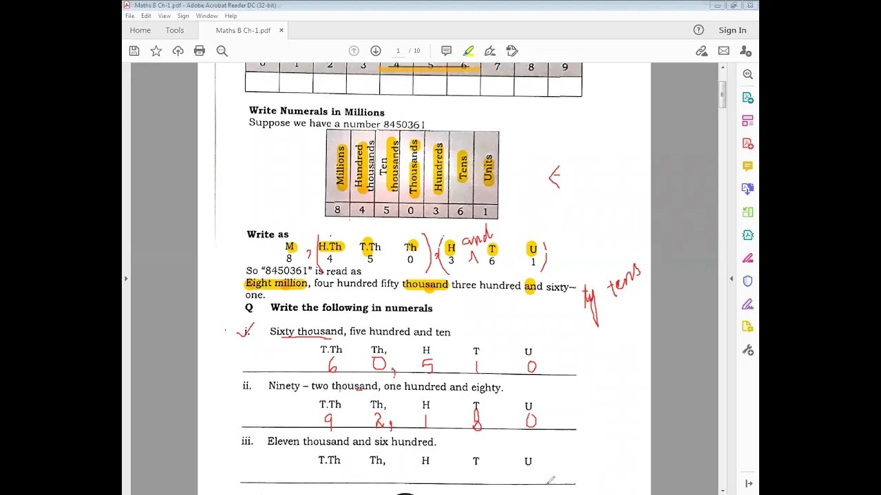 Math B Ch 1 Class 5 1 4 2021