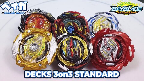 BATALHA DE DECKS 3on3 NO FORMATO STANDARD - Beyblade Burst ベイブレードバースト