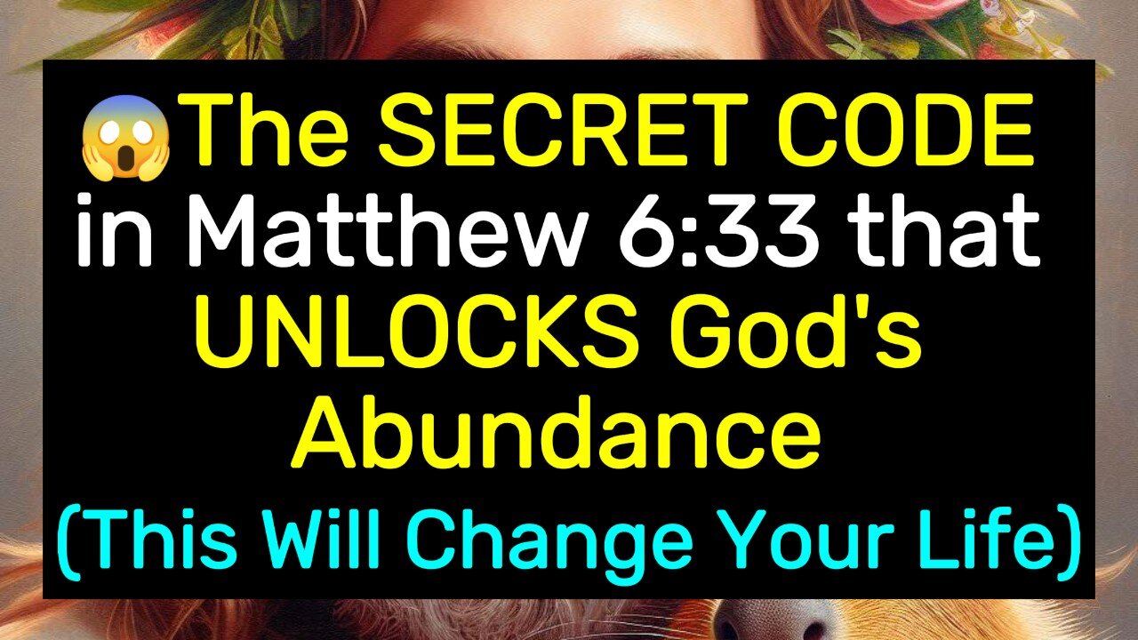 😱The SECRET CODE in Matthew 6:33 that UNLOCKS God's Abundance