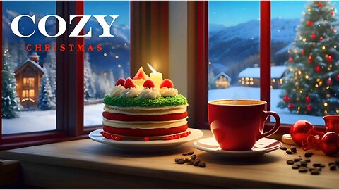 Cozy and Relaxing Christmas Music | Winter Window Snow